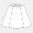 Střih - dámská sukně ZDARMA SWING (velikosti 32–46)