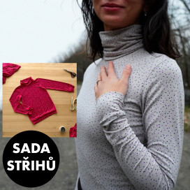 Sada střihů: střih - dámský + dětský rolák ROLL UP