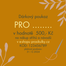 Dárkový poukaz - 500,- Kč