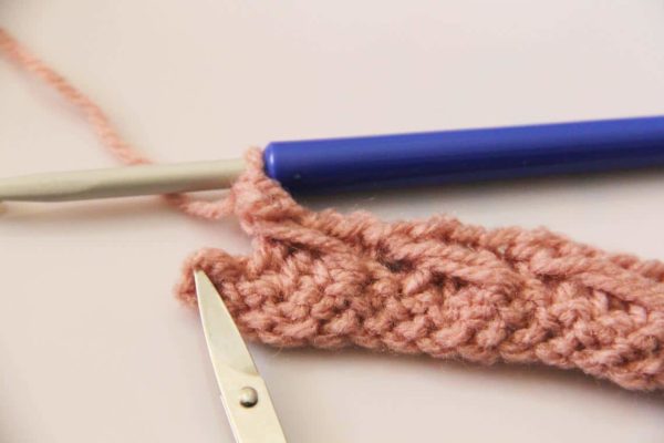 13 - návod na háčkovaný lanový vzor