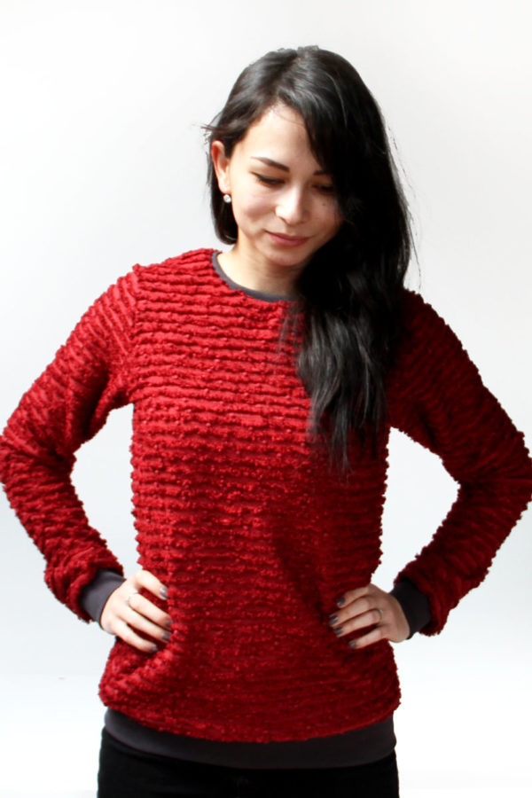 Jednoduchý střih na dámskou mikinu BASIC