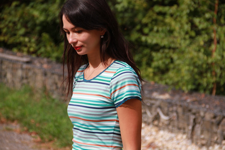 Střih na tričko - dámské, přiléhavé - do města nebo na sport