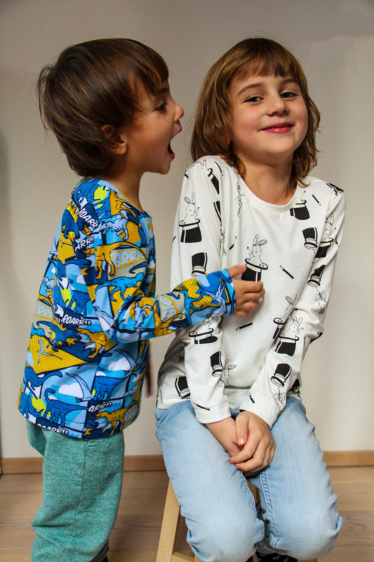 Střih na dětské tričko