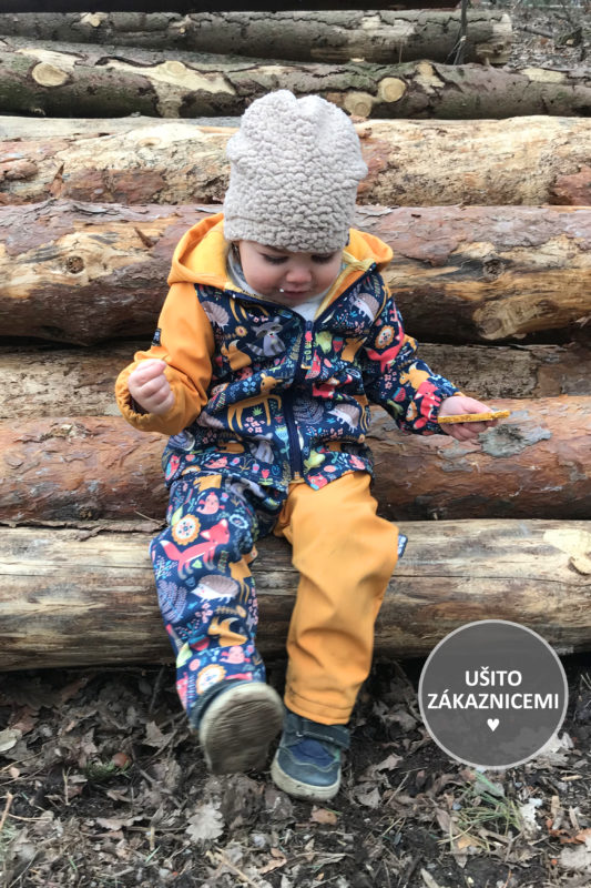 Střih na dětskou bundu - ušila Tereza M.