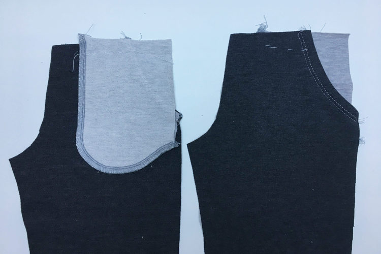 Střih na dětské tepláky se sedlem a kapsami - návod jak ušít tepláky krok za krokem