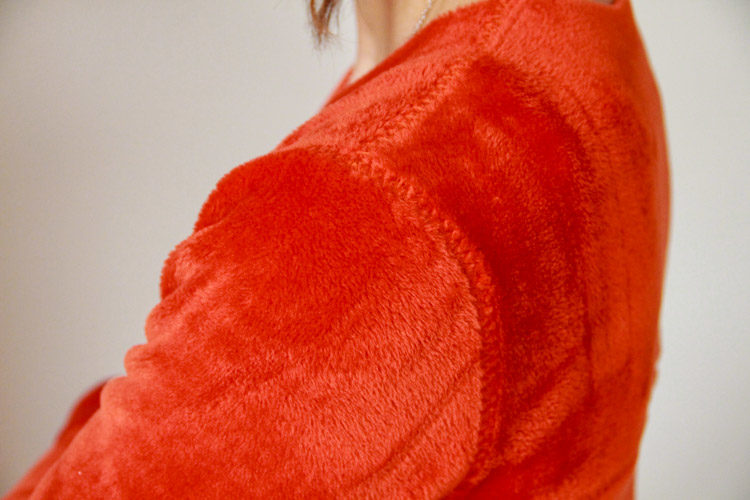 Střih na dámský cardigan (oboustranný)