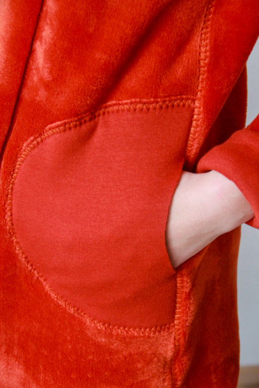 Střih na dámský cardigan (oboustranný)