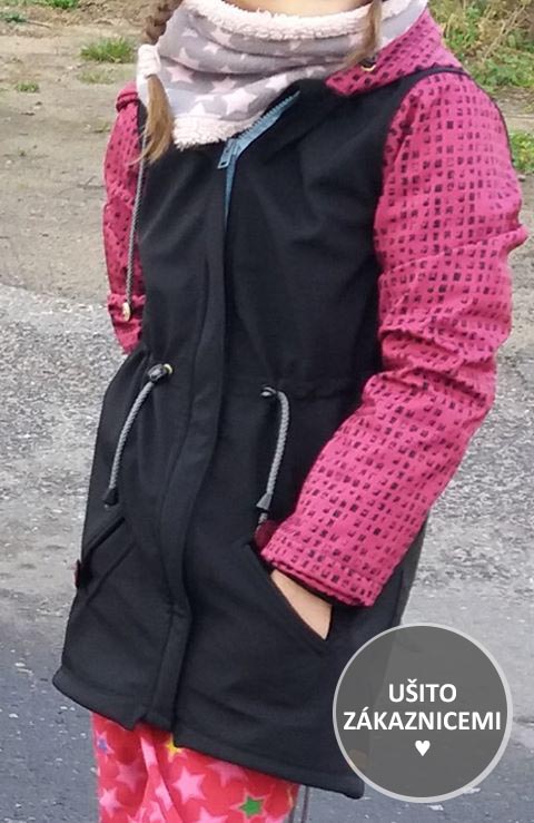 Střih -dětská bunda - ušila Veronika Š.