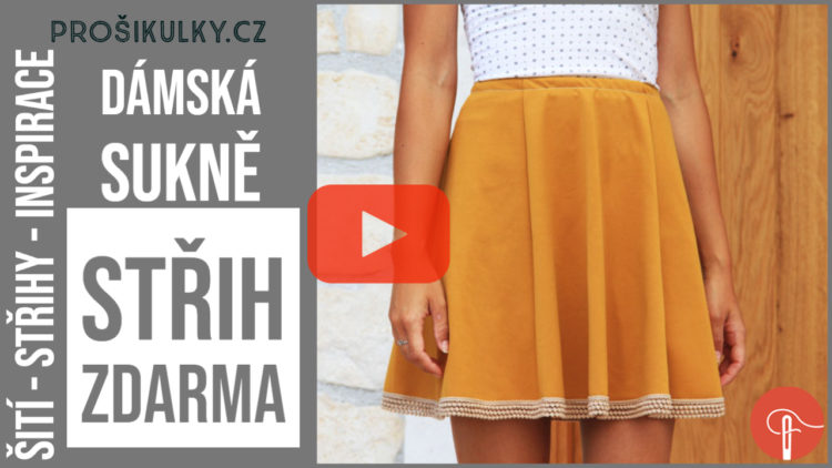 Střih zdarma (dámská sukně)