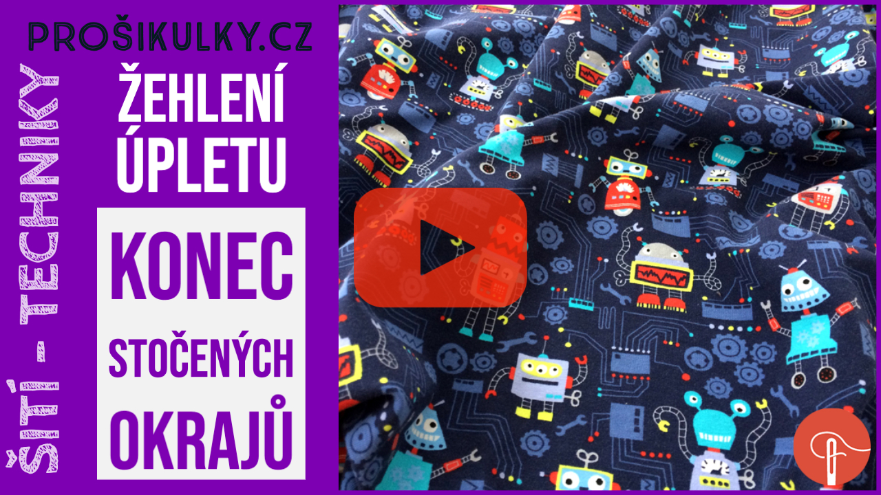 Jak na stočené okraje úpletu (video návod na žehlení)