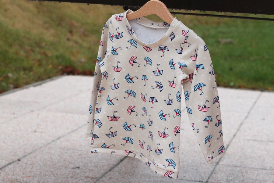 Dětské bavlněné námořnické tričko